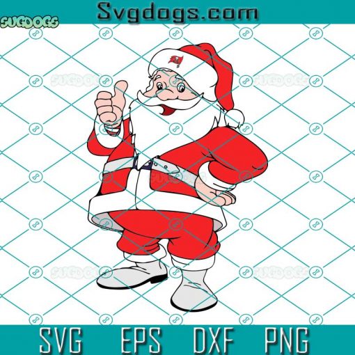 NFL Buccaneers Santa SVG, Football Team Christmas SVG, Santa Christmas SVG DXF EPS PNG