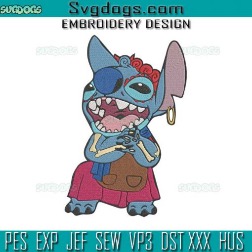 Stitch Inspired Tia Rosita Embroidery Design File, Stitch Embroidery Design File