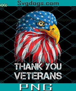 Thank You Veterans PNG, Veterans Day PNG, Eagle Thank You Veterans PNG