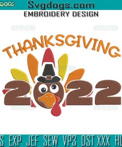 Thanksgiving 2022 Embroidery Design File, Happy Thanksgiving Embroidery Design File