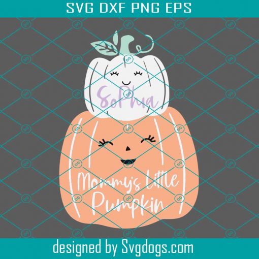 Mommy’s Little Pumpkin SVG, Halloween SVG DXF EPS PNG