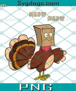 Thanksgiving Cat PNG, Funny Fake Cat Meow PNG, Thanksgiving Turkey PNG