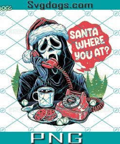 Scream Christmas PNG, Santa Where You At PNG, Calling Santa PNG