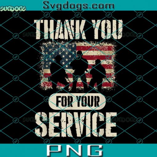 Thank You for Your Service PNG, Patriotic Veterans Day PNG