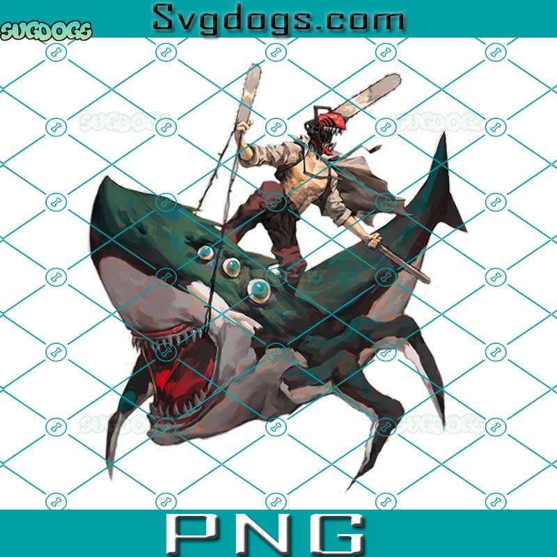 Chainsaw Man And Beam PNG, Chainsaw Man Shark Fiend PNG, Chainsaw Manga PNG