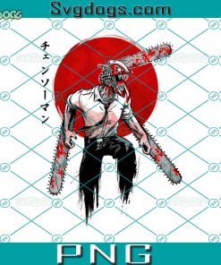 Red Sun Chainsaw PNG, Chainsaw Man PNG, Anime PNG
