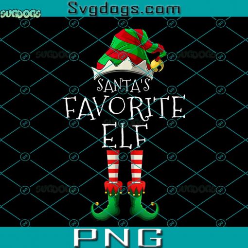 Santa’s Favorite Elf PNG, Group Matching Family Christmas PNG, Merry Christmas PNG
