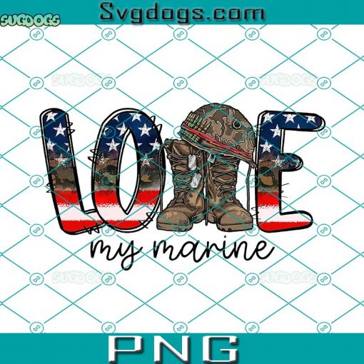 Love My Marine PNG, Marine Veteran PNG, Old Military Combat Boots PNG