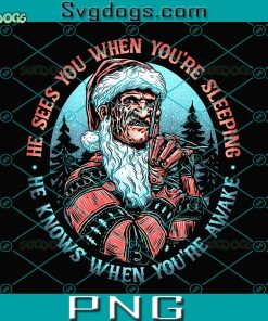 Nightmare Santa PNG, Freddy Krueger Santa PNG, He Sees You When You’re Sleeping PNG, He Knows When You’re Awake PNG