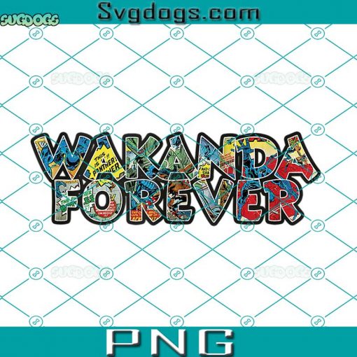 Wakanda Forever PNG, Marvel Black Panther Wakanda Forever Comic Fill Logo Tank Top PNG, Marvel Black Panther PNG