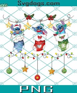 Stitch Maslight In Sock Christmas PNG, Family Vacation Christmas PNG, Xmas Stitch And Lilo File PNG