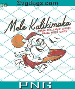 Mele Kalikimaka Christmas Santa Surfing Costume PNG, Christmas Santa PNG