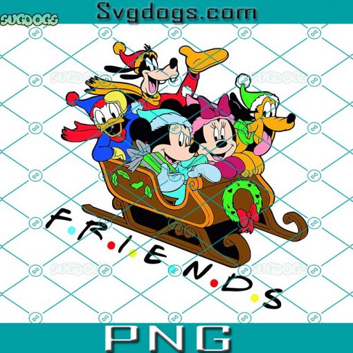 Mouse And Friends Surprise Christmas PNG, Family Vacation Christmas PNG, Santa Hat PNG