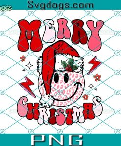 Merry Christmas Smile Face PNG, Smiley Santa Hat Christmas PNG