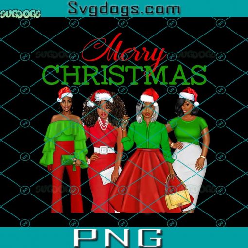 Christmas Black Women African American PNG, Santa Hat PNG, Christmas Black Women PNG