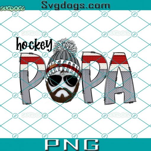 Hockey Papa PNG, Proud Hockey Papa PNG, Best Papa Ever PNG