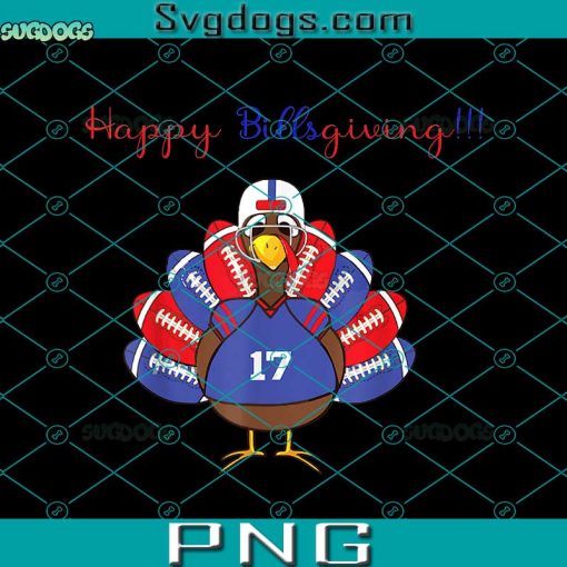 Happy BillsGiving PNG, Thanksgiving PNG, Chicken Football Thanksgiving PNG