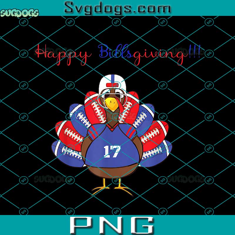 Blue Red Billsgiving SVG, Buffalo Bills Chicken