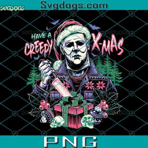 Have A Creepy Xmas PNG, Christmas Michael Myers PNG, Santa Christmas PNG