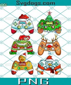 Santa Elf Gaming PNG, Controllers Gamer Xmas PNG, Boys Christmas PNG