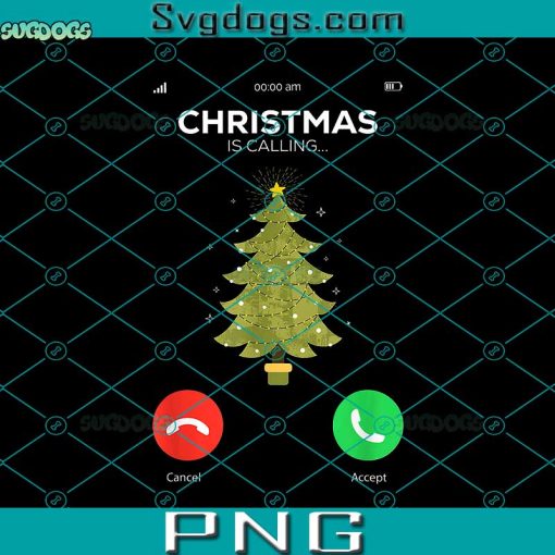 Christmas Is Calling PNG, Funny X-Mas Tree PNG