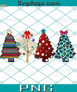 Christmas Tree PNG, Buffalo Plaid Cheetah Tree PNG, Xmas Tree PNG