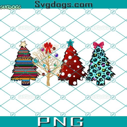 Christmas Tree PNG, Buffalo Plaid Cheetah Tree PNG, Xmas Tree PNG