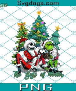 The Boys Of Winter PNG, Jack And Grinch Besties PNG, Friends Grinch Jack Skellington PNG, Grinch Jack Skellington Christmas PNG