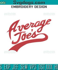 Average Joe’s Gym Embroidery Design File, Dodge Ball Embroidery Design File