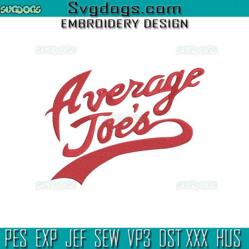 Average Joe’s Gym Embroidery Design File, Dodge Ball Embroidery Design File