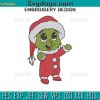 Baby Grinch Christmas Embroidery Design File, The Grinch Embroidery Design File