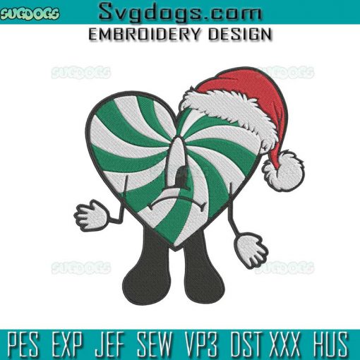 Bad Bunny Christmas Embroidery Design File, Bad Bunny Christmas Un Verano Sin Ti Embroidery Design File