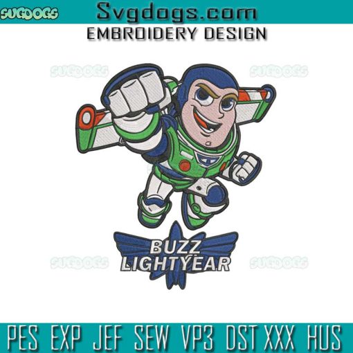 Buzz Lightyear Embroidery Design File, Buzz Lightyear Toy Story Embroidery Design File