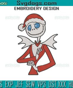 Jack Skellington Embroidery Design File, Nightmare before Christmas Embroidery Design File