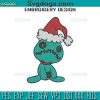 Christmas Squirtle Pokemon Embroidery Design File, Squirtle Santa Embroidery Design File