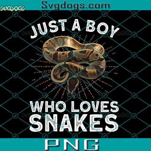 Just A Boy Who Loves Snakes PNG, Funny Snake Art For Boys Kids Men Reptile Animal Snake Lover PNG