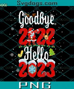 Goodbye 2022 Hello 2023 Cute Dabbing Santa Christmas PNG, Merry Christmas PNG, Happy New YearPNG