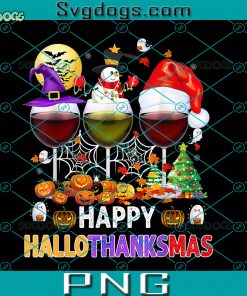 Happy Hallothanksmas PNG, Coffee Halloween PNG, Thanksgiving Christmas PNG