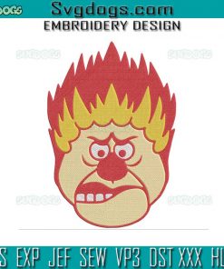 Heat Miser Embroidery Design File, Heat Miser Face Embroidery Design File