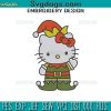 Grinch Hello Kitty Embroidery Design File, Grinch Christmas Embroidery Design File