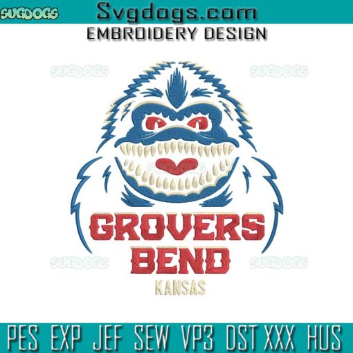 Grovers Bend Kansas Embroidery Design File, Krites Embroidery Design File
