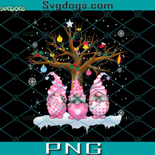 Love Gnomies Ornament Merry Christmas PNG, Gnome For The Holidays Pink Gnome Holiday PNG, Gnomies Christmas PNG