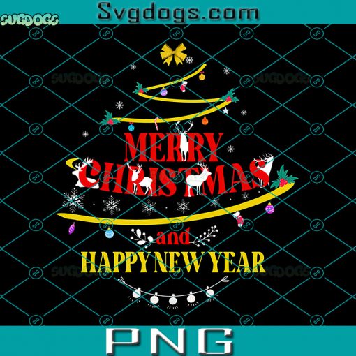 Merry Christmas And Happy New Year PNG, Christmas PNG, Happy New Year PNG