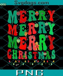 Merry Christmas Ornament Xmas Lights PNG, Christmas Lights PNG, Merry Merry Merry Christmas PNG