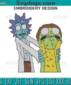 Rick And Morty Embroidery Design File, Rick Sanchez Embroidery Design File