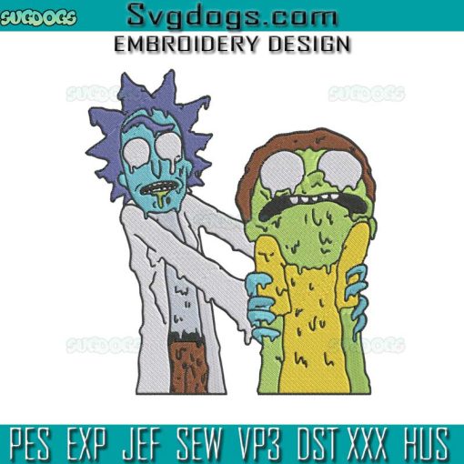 Rick And Morty Embroidery Design File, Rick Sanchez Embroidery Design File