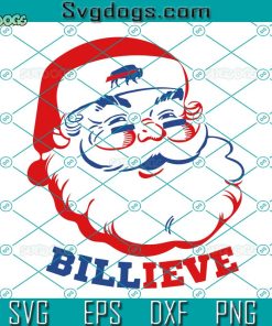 Buffalo Bills Billieve Christmas SVG, Bills Christmas SVG, Bills Mas SVG, Buffalo Football SVG PNG DXF EPS