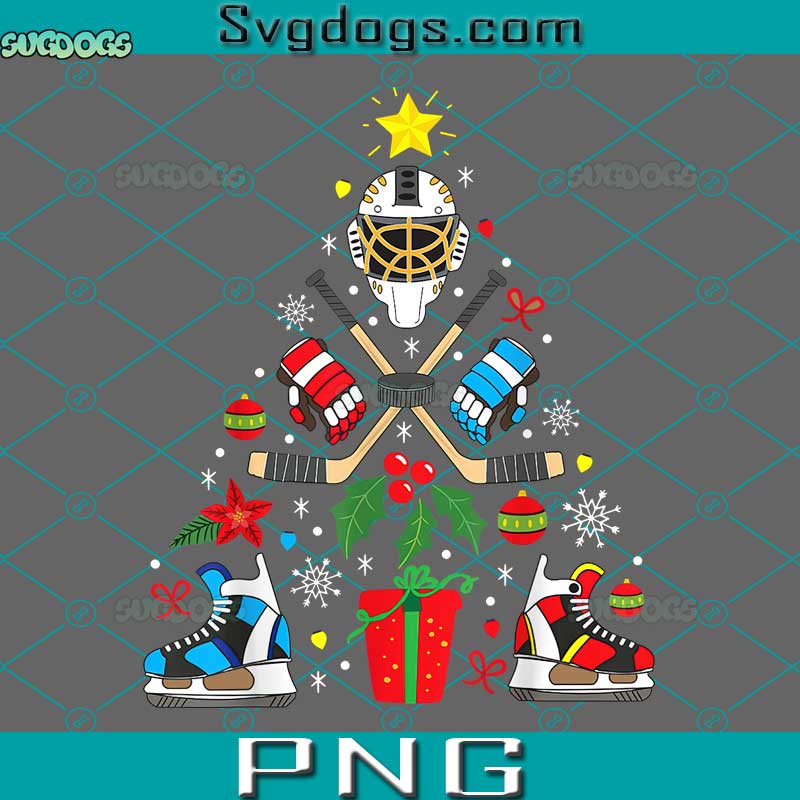 Ice Hockey Christmas Ornament Tree Funny Xmas PNG, Ice Hockey PNG, Hockey Christmas PNG