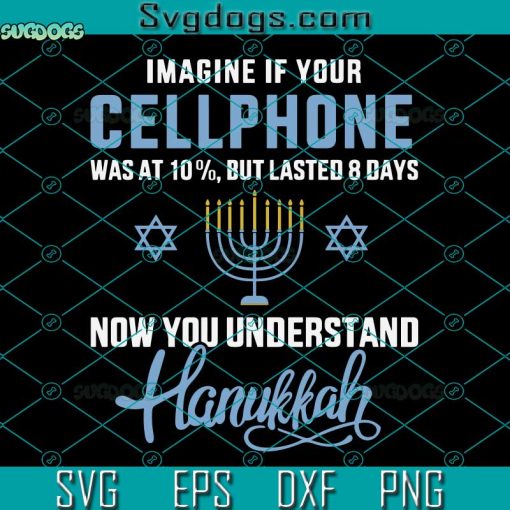 Hanukkah SVG, Funny Sarcastic Hanukkah Chanukah Cellphone Quote SVG, Funny Cellphone 8 Days Understand jewish Hanukkah Chanukah SVG PNG DXF EPS