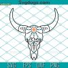 Cow Skull Desert Canyon SVG, Cow Skull SVG, Bull Skull Floral SVG PNG DXF EPS